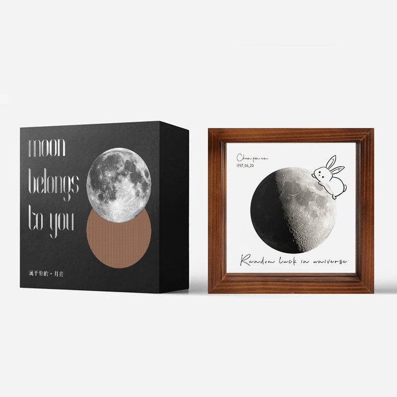 Customized Transparent Moon Frame For Couples On The Day Of Birth - P12 Hub Europe