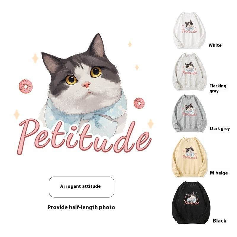 Pet Custom Hoodie Long Sleeve Autumn Winter Cats And Dogs To Figure Custom - P12 Hub Europe