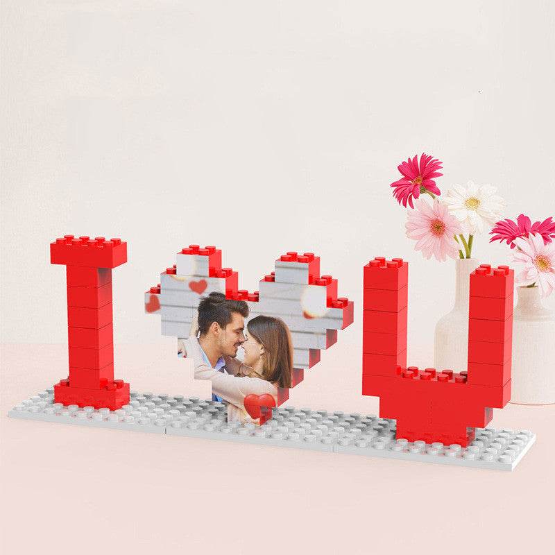 Creative Customised Heart Ornament Photo Puzzle Blocks - P12 Hub Europe