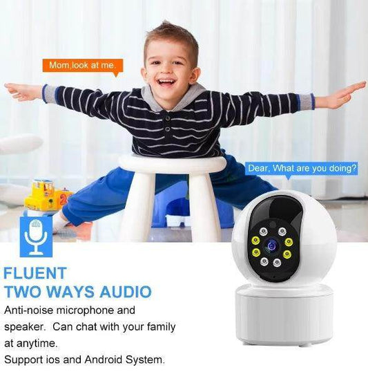 Camera 8MP PTZ WiFi Auto Track, 2-Way Audio, Night Vision, V380 - P12 Hub Europe