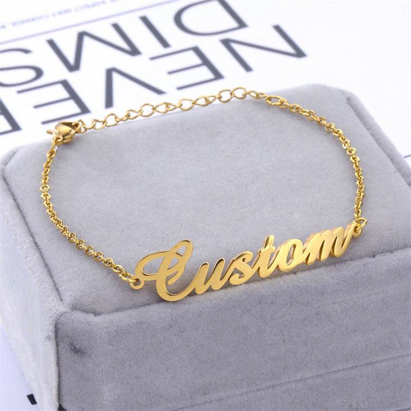Personalized DIY Custom Name Bracelet Stainless Steel - P12 Hub Europe