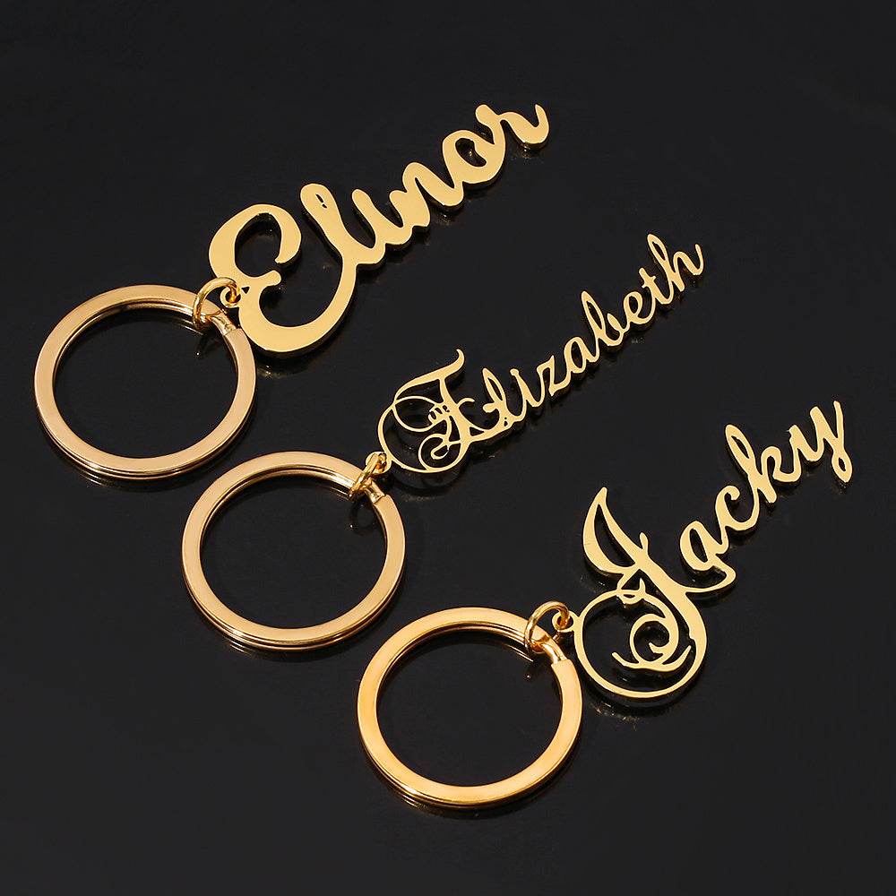 Private Custom Lettering 304 Stainless Steel Name Letter Clavicle Key Female Pendant Customized - P12 Hub Europe