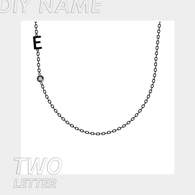 Stainless Steel 26 English Letter Name Necklace - P12 Hub Europe