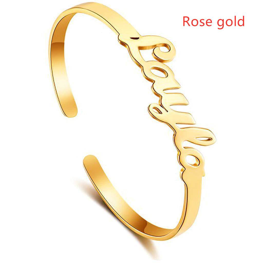 Personalized Creative Stainless Steel Custom Cut Name Bracelet - P12 Hub Europe