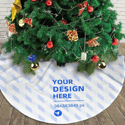 Durable Flannel Christmas Decor Plush Tree Skirt - P12 Hub Europe