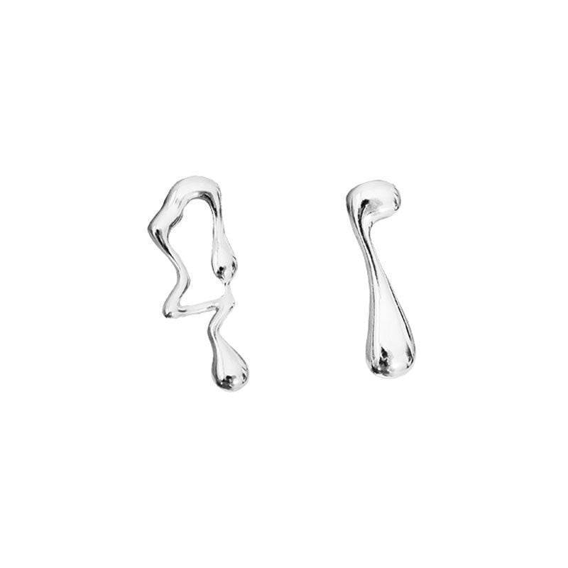 Asymmetric Lava Special Interest Light Luxury Personalized Earrings - P12 Hub Europe