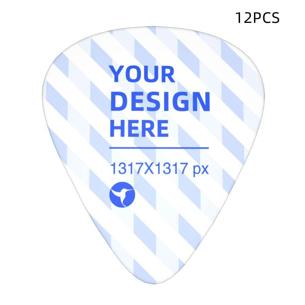 12-Piece Comfortable Edge Smooth Guitar Picks - P12 Hub Europe