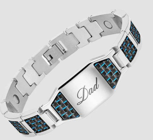 Carbon Fiber Titanium Steel Stainless Steel Bracelet Magnet Bracelet - P12 Hub Europe