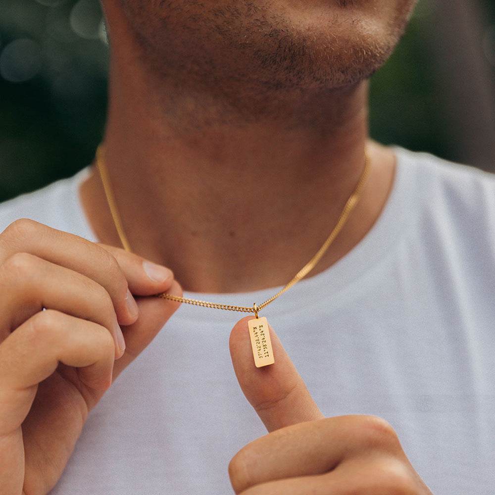 Stainless Steel Long Lettering Diy Necklace - P12 Hub Europe
