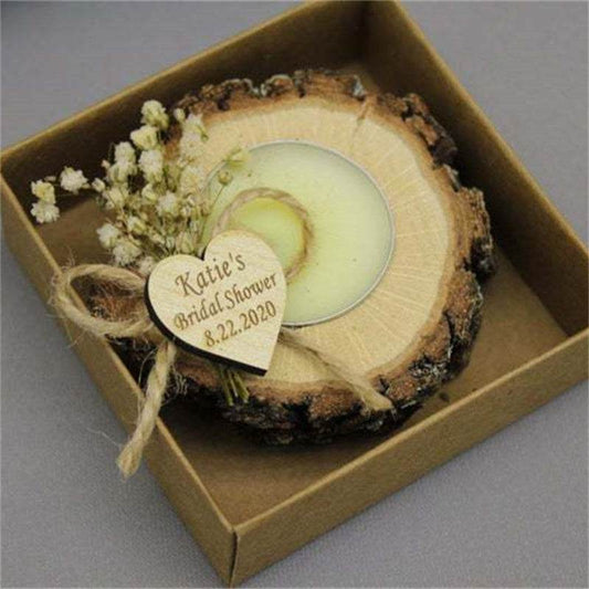 Wedding Decoration Supplies Scented Candles Souvenirs Engraved Name - P12 Hub Europe