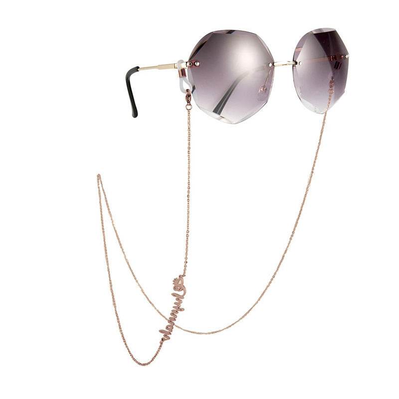 Customized Titanium Steel Name Glasses Chain Sunglasses - P12 Hub Europe