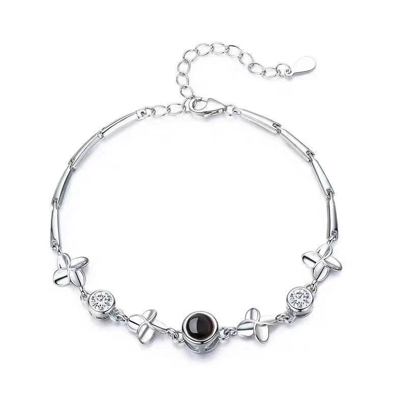 Bracelet Women's Sterling Silver Projection Photo - P12 Hub Europe