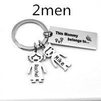 Stainless Steel Boy And Girl Keychain - P12 Hub Europe
