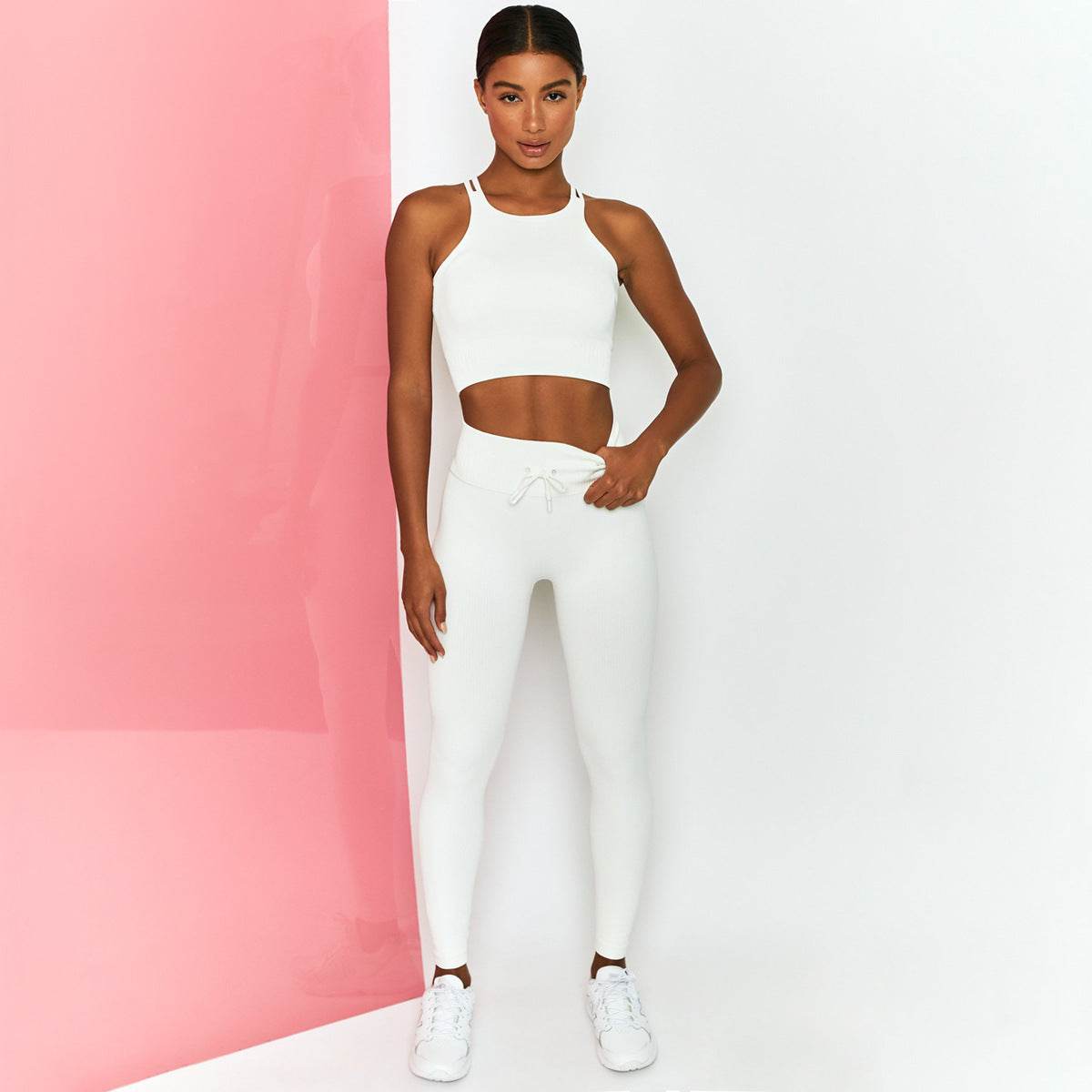 Fashion Casual Solid Color Knitted Yoga Suit - P12 Hub Europe