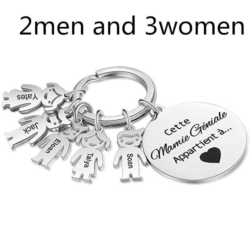 Stainless Steel Boy And Girl Keychain - P12 Hub Europe