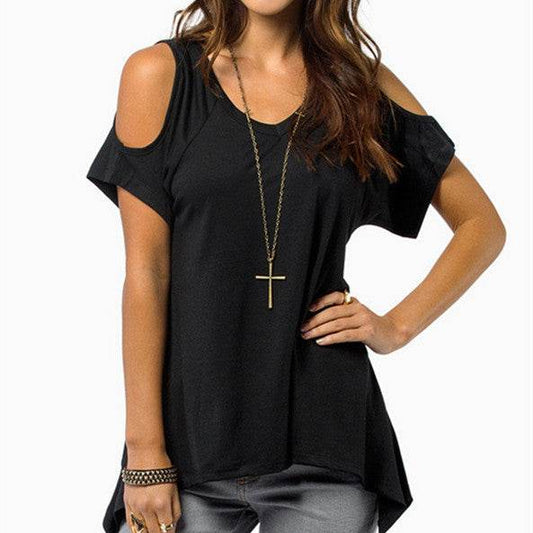 Winter Women's Pure Cotton One Shoulder Short Sleeve - P12 Hub Europe