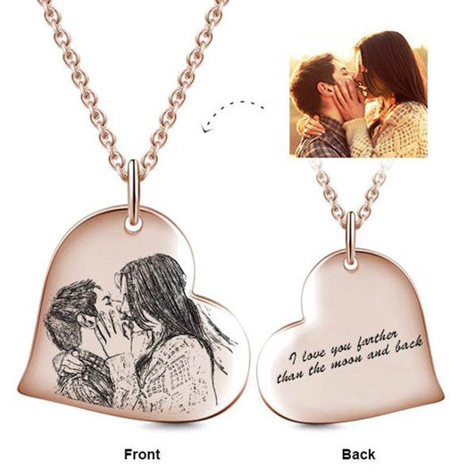 Fashion Exquisite Heart-shaped Necklace Female 925 Silver - P12 Hub Europe