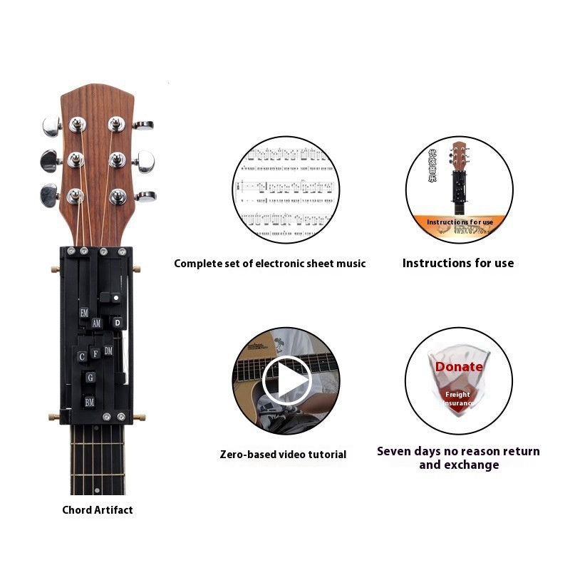 Auxiliary Folk Guitar Playing And Singing Novice Second Chord Practice Automatic Gear