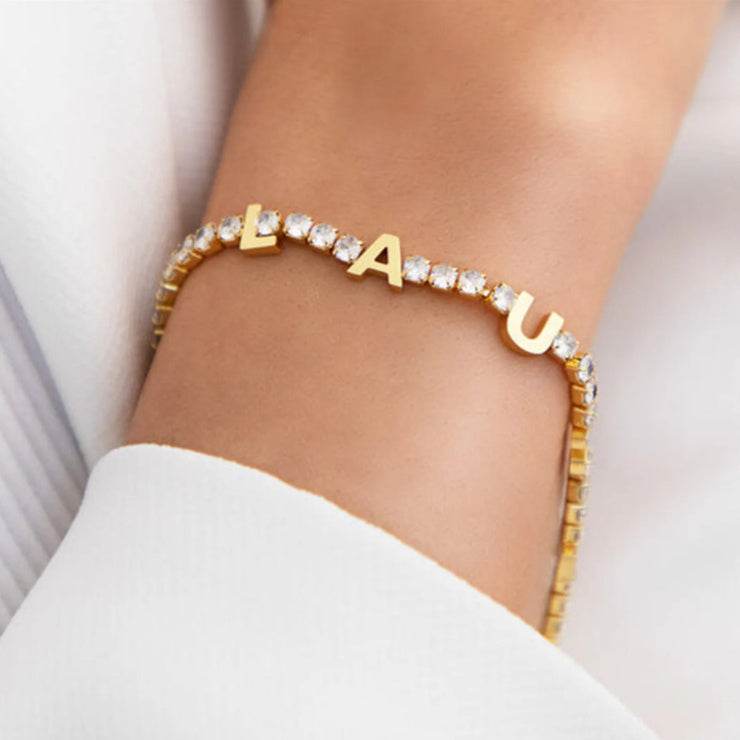 Customized Name Tennis Bracelet Personalization - P12 Hub Europe