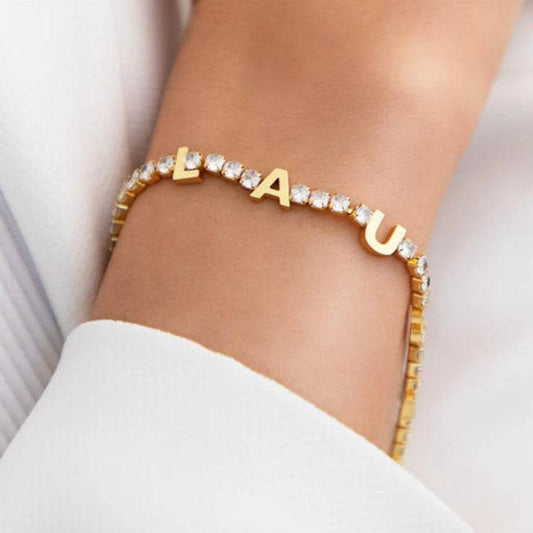 Customized Name Tennis Bracelet Personalization - P12 Hub Europe