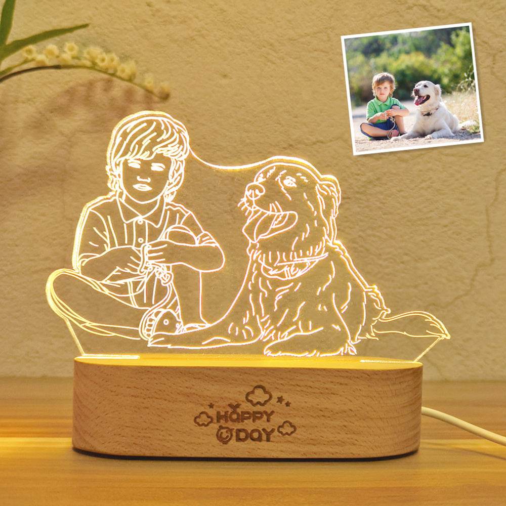 Gift Usb Atmosphere Student Gift Bedroom Decoration Message Board 3d Night Light - P12 Hub Europe