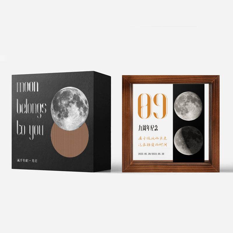 Customized Transparent Moon Frame For Couples On The Day Of Birth - P12 Hub Europe