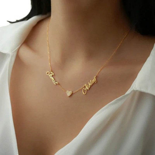 Cutting Name Necklace Stainless Steel Women's Style - P12 Hub Europe