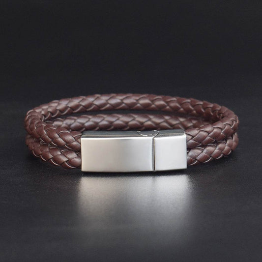 Fashion Personalized Men Woven Leather Bracelet - P12 Hub Europe
