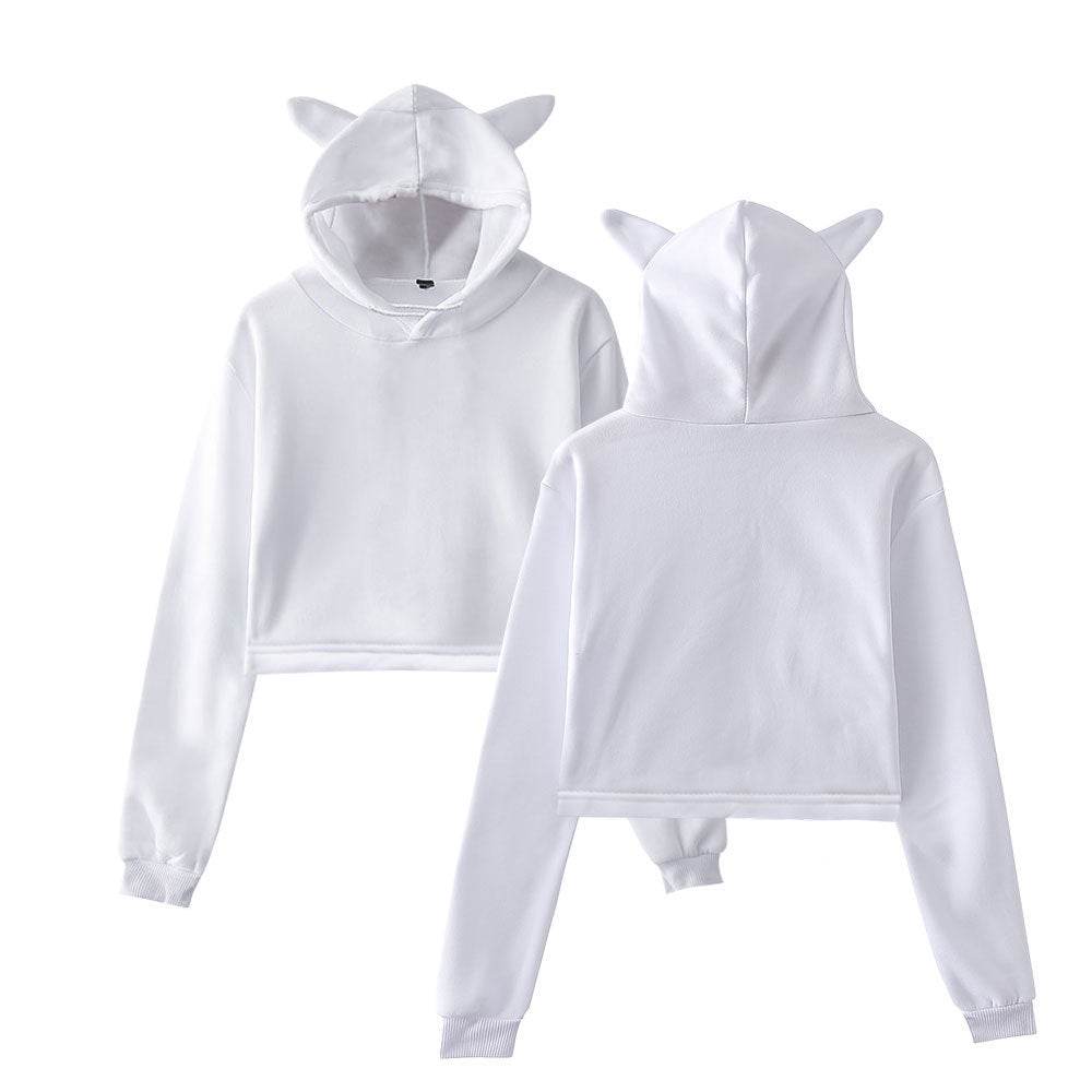 Sweatshirt Women Hoodie Pullover Clothes For Girls Streetwear Spring Long Sleeve Crop Top Hoodies - P12 Hub Europe