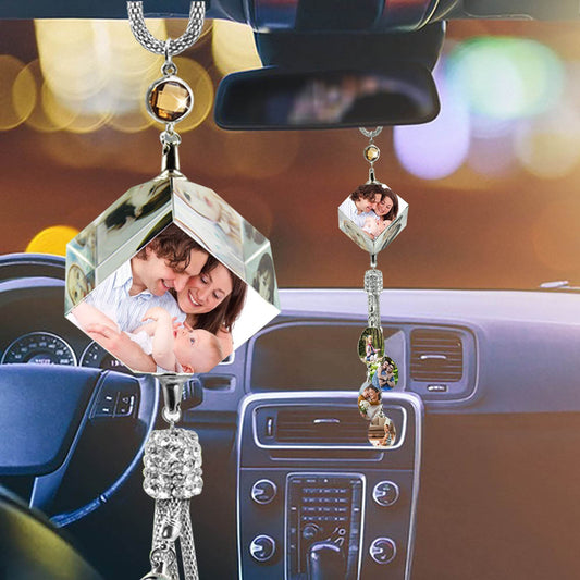 Car Pendant Photo Creative Rearview Mirror Crystal - P12 Hub Europe