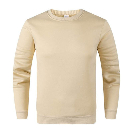 Men's Fashionable Round Neck Long Sleeve Fleece Sweatshirt - P12 Hub Europe