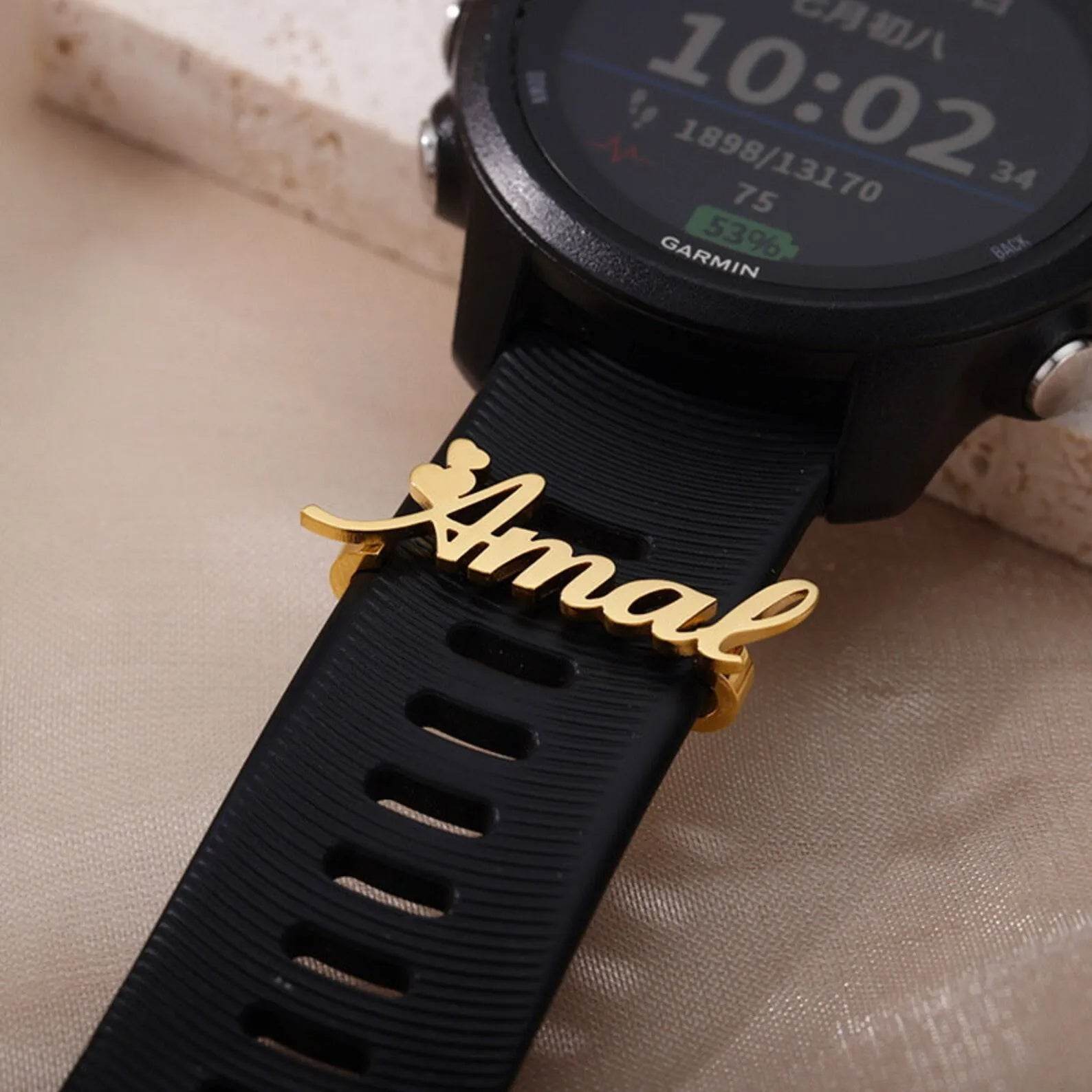 Stainless Steel Name Nameplate Creative Personalized Watch Band Custom English Letters Ornament - P12 Hub Europe