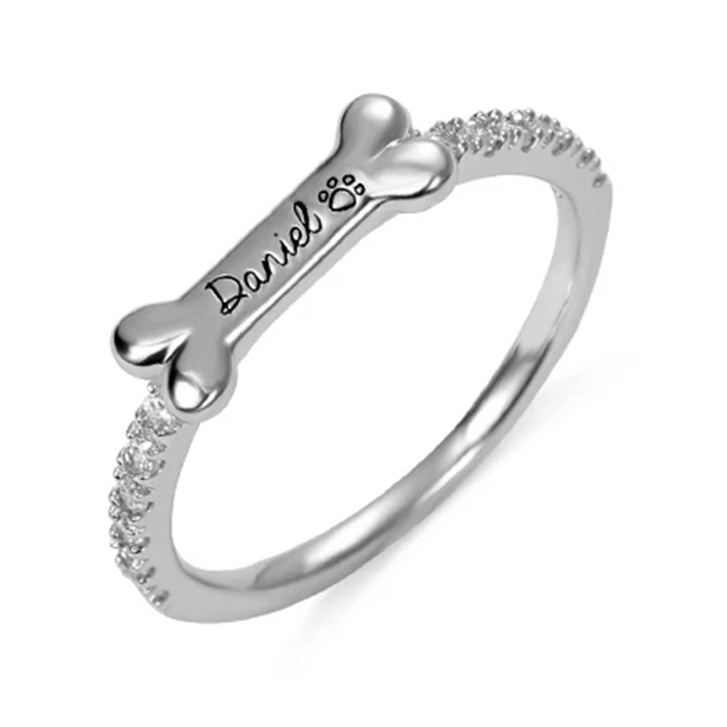 Personalized Pet Cat Ears Name Ring Fashion Jewelry - P12 Hub Europe