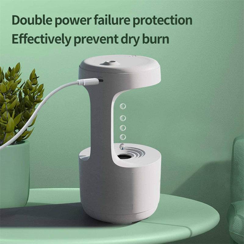 Bedroom Anti-Gravity Humidifier With Clock Water Drop Backflow Aroma Diffuser Large Capacity Office Bedroom Mute Heavy Fog Household Sprayer - P12 Hub Europe