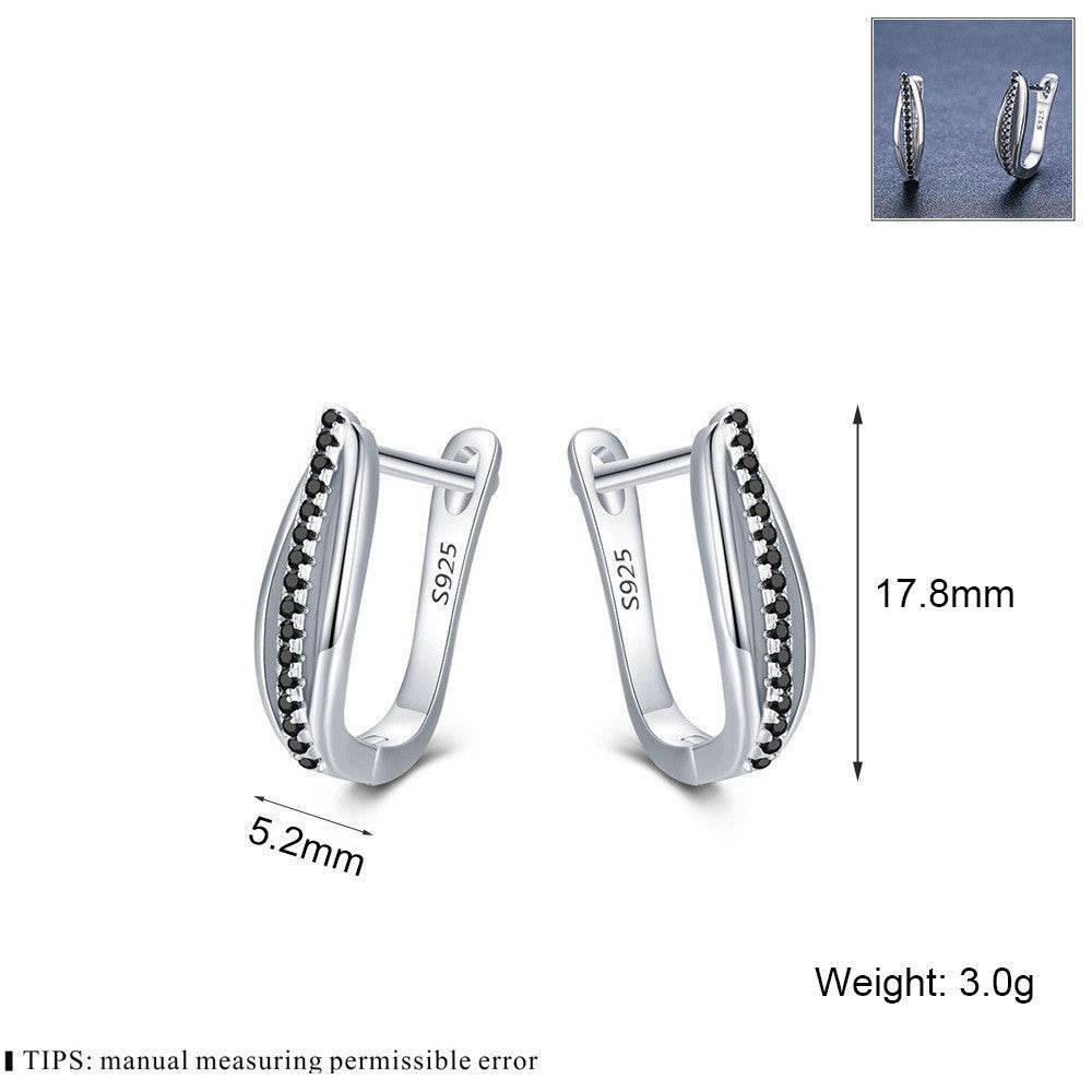 Copper Retro Hong Kong Style Zircon Earrings - P12 Hub Europe