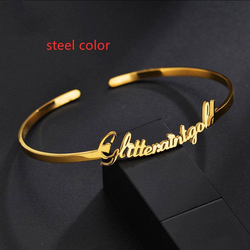 DIY Custom Stainless Steel Name Bracelet - P12 Hub Europe