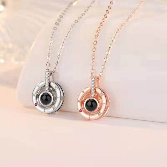 Women's Fashion Simple Projection Pendant Necklace - P12 Hub Europe