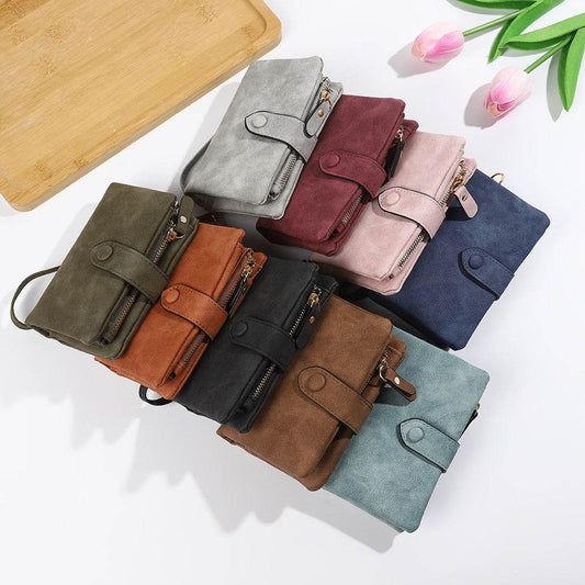 Short Korean Version PU Soft Leather Off Multi-slot Wallet And Coin Purse - P12 Hub Europe