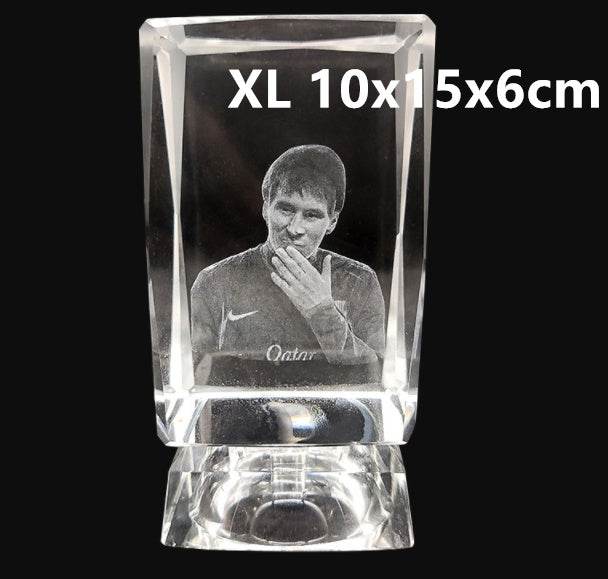3D Laser Square Crystal Photo Frame With Love Custom Glass Cube - P12 Hub Europe