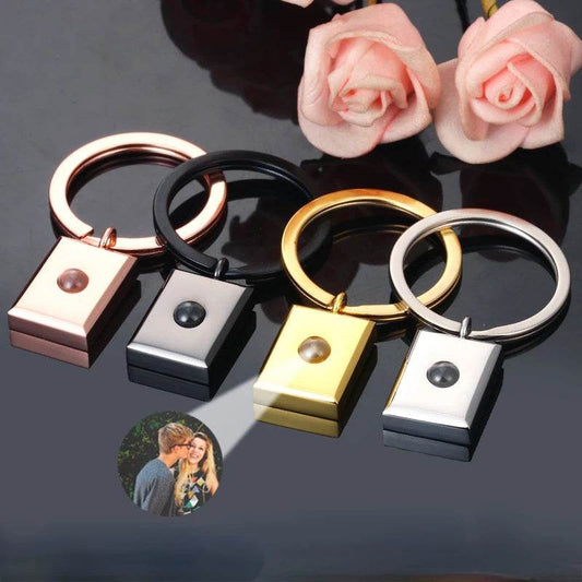 Customized Square Keychain Pendant With Bracelet Projection Color Photo - P12 Hub Europe