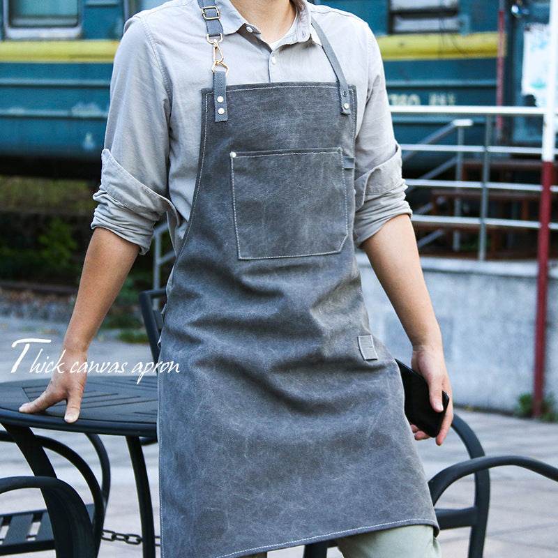 Barber Barista Canvas Customizes Apron - P12 Hub Europe