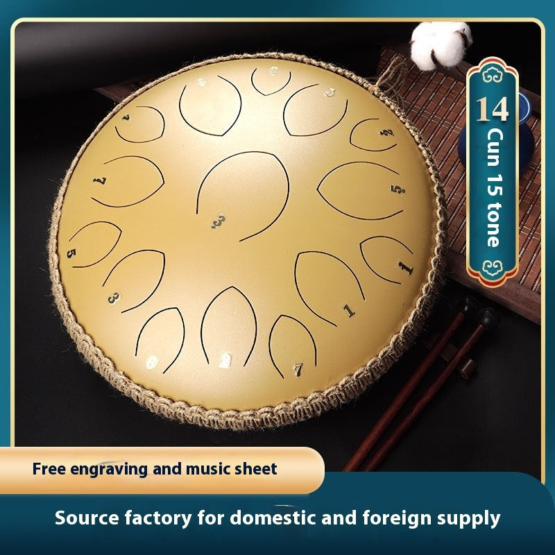 14-inch 15-tone Hollow Drum Percussion Musical Instrument