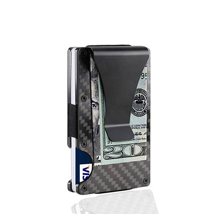 Carbon Fiber Card Holder RFID Metal Wallet - P12 Hub Europe