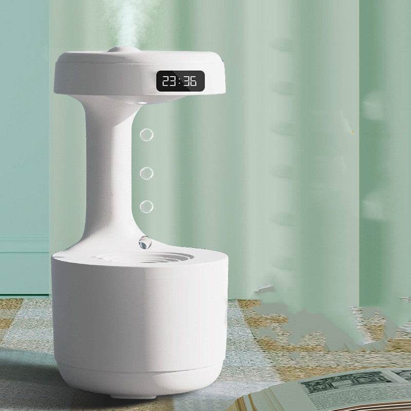 Bedroom Anti-Gravity Humidifier With Clock Water Drop Backflow Aroma Diffuser Large Capacity Office Bedroom Mute Heavy Fog Household Sprayer - P12 Hub Europe
