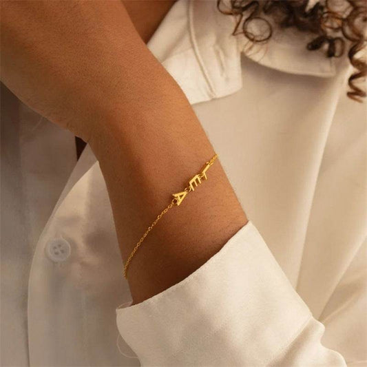 Name Bracelet DIY English Letter Stainless Steel - P12 Hub Europe