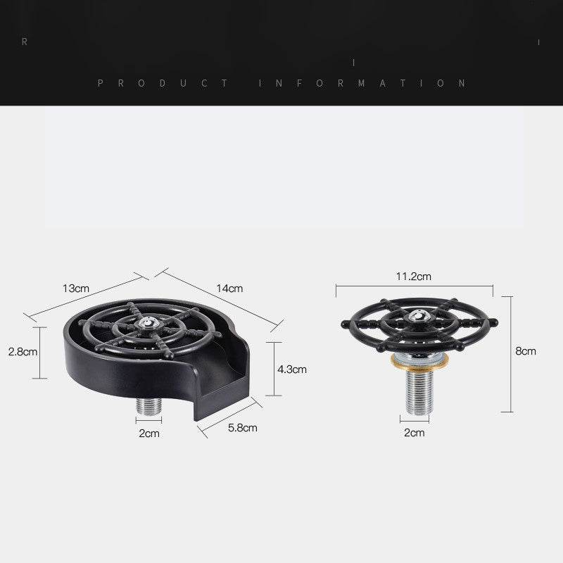 Bar Counter Cup Washer Sink High-pressure Spray Automatic Faucet Coffee Pitcher Wash Cup Tool Kitchen - P12 Hub Europe