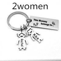 Stainless Steel Boy And Girl Keychain - P12 Hub Europe
