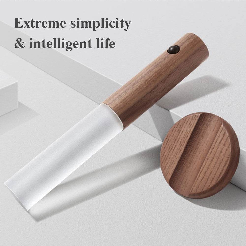 Auto LED USB Magnetic Wood Wireless Night Light Corridors Porch Lights PIR Motion Sensor Wall Light Cabinet Lamp - P12 Hub Europe