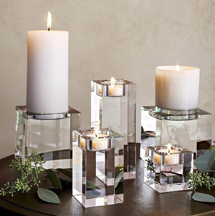 Creative Portrait Couple Photo Crystal Candlestick - P12 Hub Europe