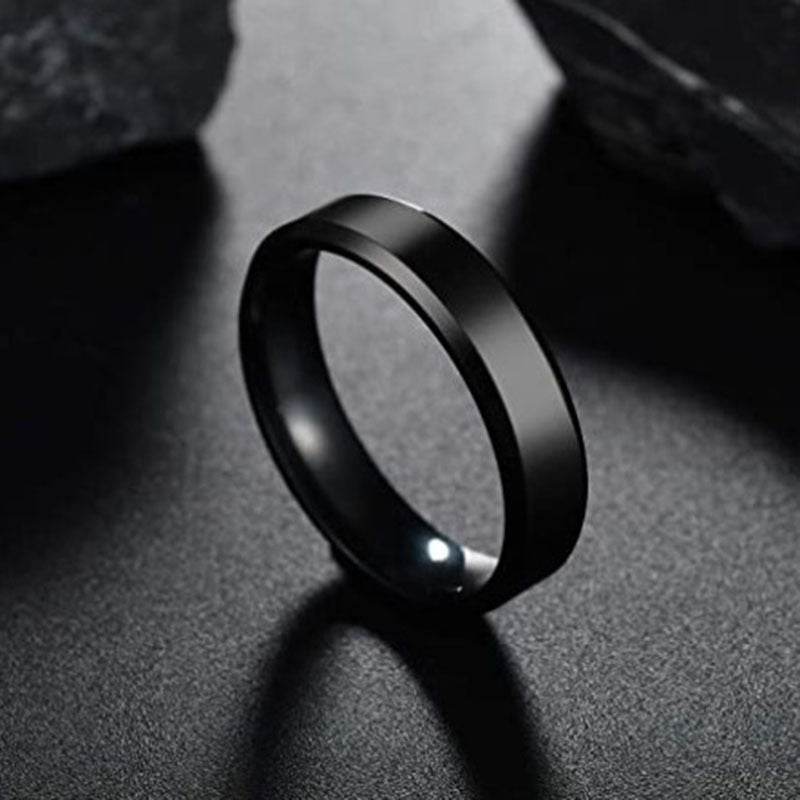 Stainless Steel Ring for Women Men Fashion Gold Color Finger Rings Wedding Band Jewelry Gift - P12 Hub Europe